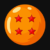 Orange Ball with Red Stars