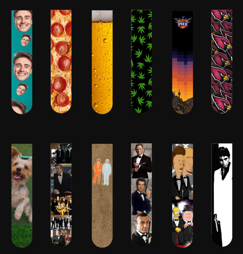 Custom Socks with Personalized Photo & Color