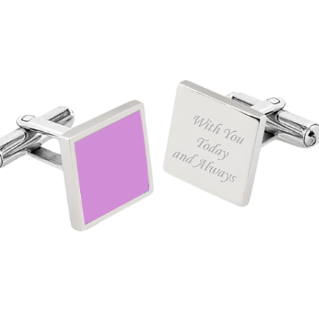 Square Cufflinks | Premium Silver Frame Cuff Links