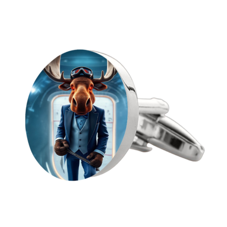 Winnipeg Jets Cufflinks by Suitux (Circle)