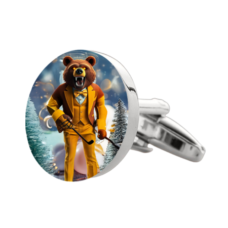 Bostons Bruins Cufflinks by Suitux (Circle)