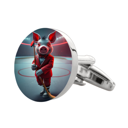 Carolina Hurricanes Cufflinks by Suitux (Circle)