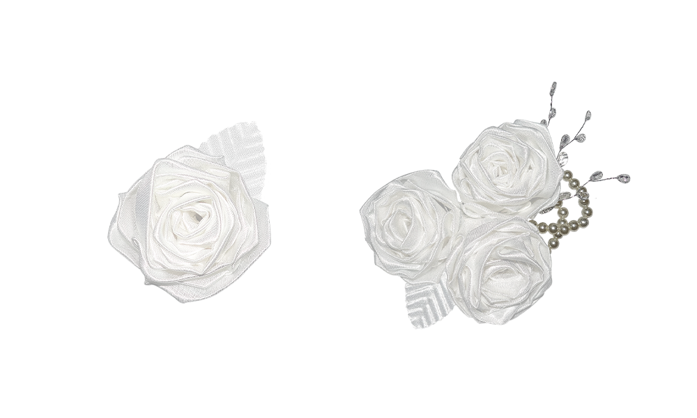 Locked Boutonniere With 3 Roses Corsage