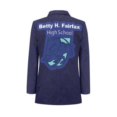 Betty H. Fairfax High School Tuxedo Suit Blazer Coat Prom