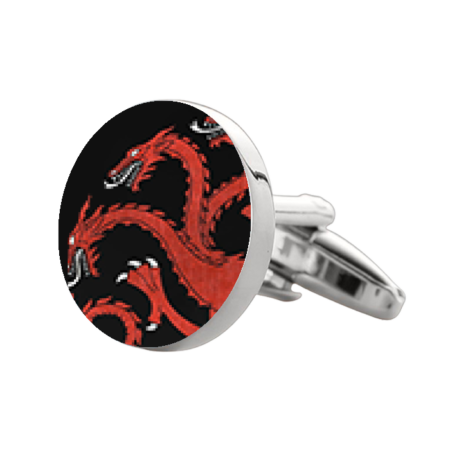 Targaryen Dragon Symbol Cufflinks – Premium Custom Cufflinks for Games of Thrones Fans