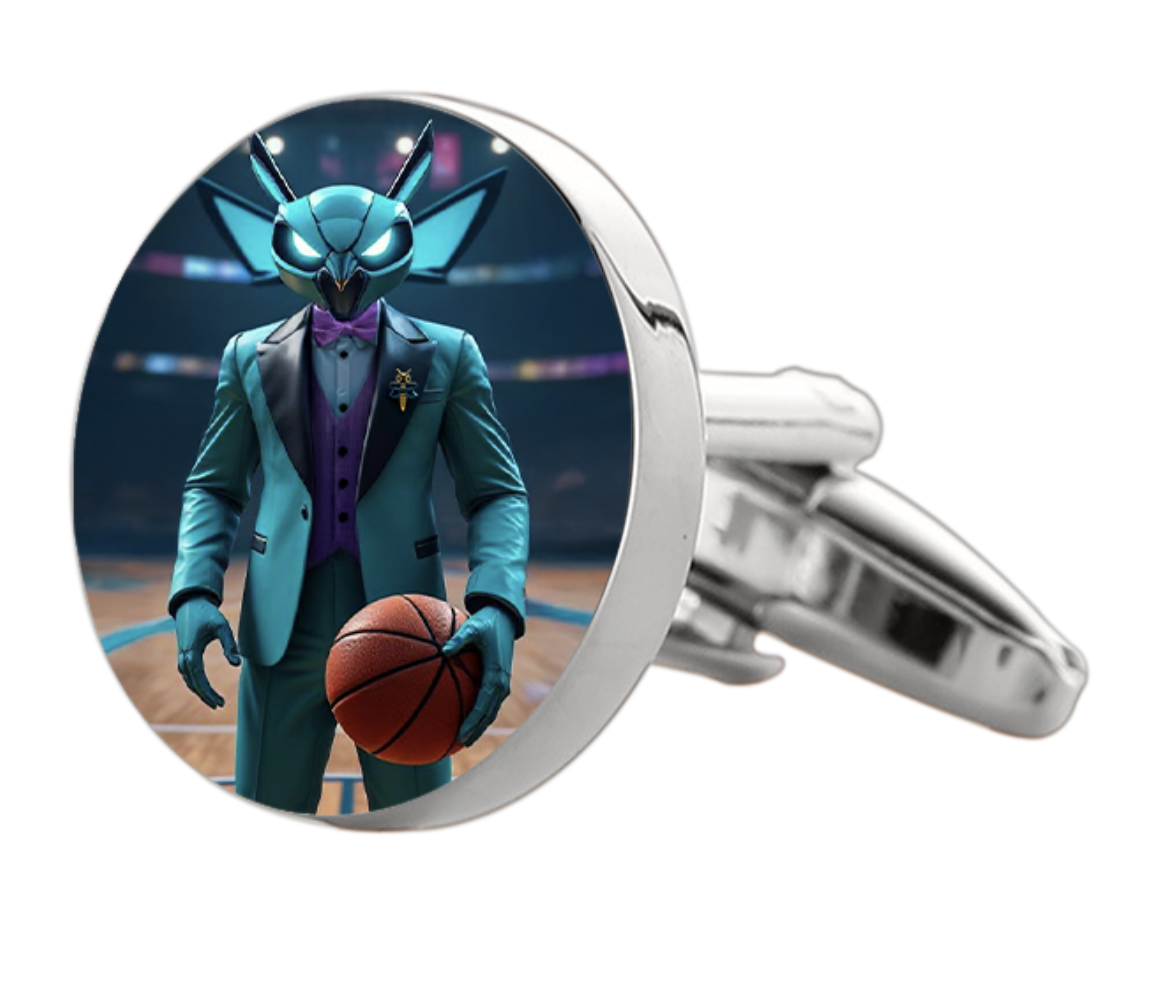 Charlotte Hornets Cufflinks – Premium Custom Cufflinks for NBA Fans