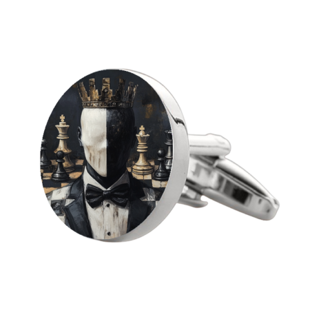 Chess 1 Cufflinks – Premium Custom Cufflinks for Chess Fans
