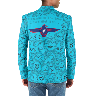 Franklin Police & Fire High School Tuxedo Suit Blazer Coat Prom - Image 3