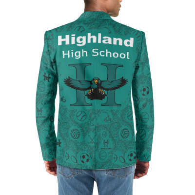 Highland High School Tuxedo Suit Blazer Coat Prom - Image 3