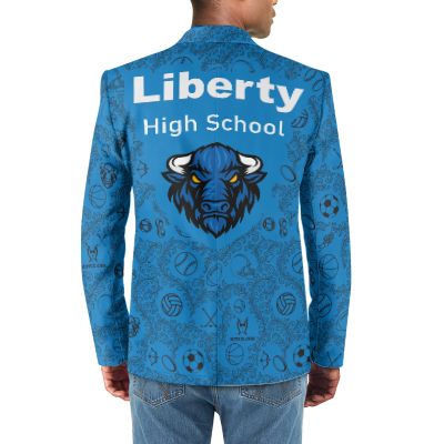 Liberty High School Tuxedo Suit Blazer Coat Prom - Image 3