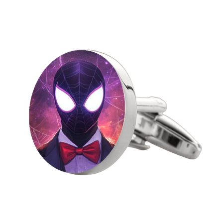 Miles Spider Man 1 Cufflinks – Premium Custom Cufflinks for Spider Man Fans