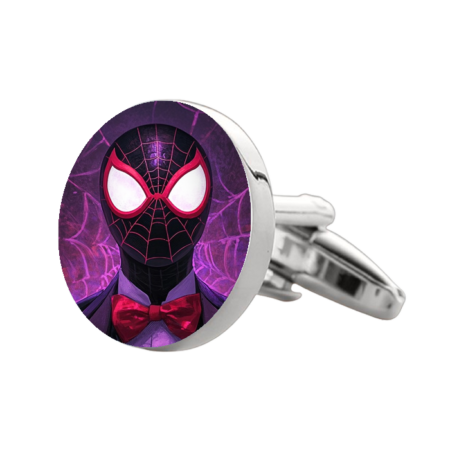 Miles Spider Man 2 Cufflinks – Premium Custom Cufflinks for Spider Man Fans