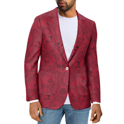 Red Valley/Cove High School Tuxedo Suit Blazer Coat Prom - Image 3