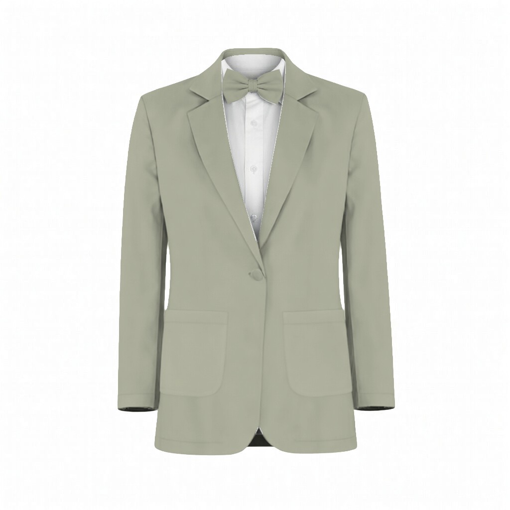 Mottled Moss Green Charmeuse Suit and Tuxedo – Exact Color Match for AW Bridal Bridesmaid Dresses - Image 2