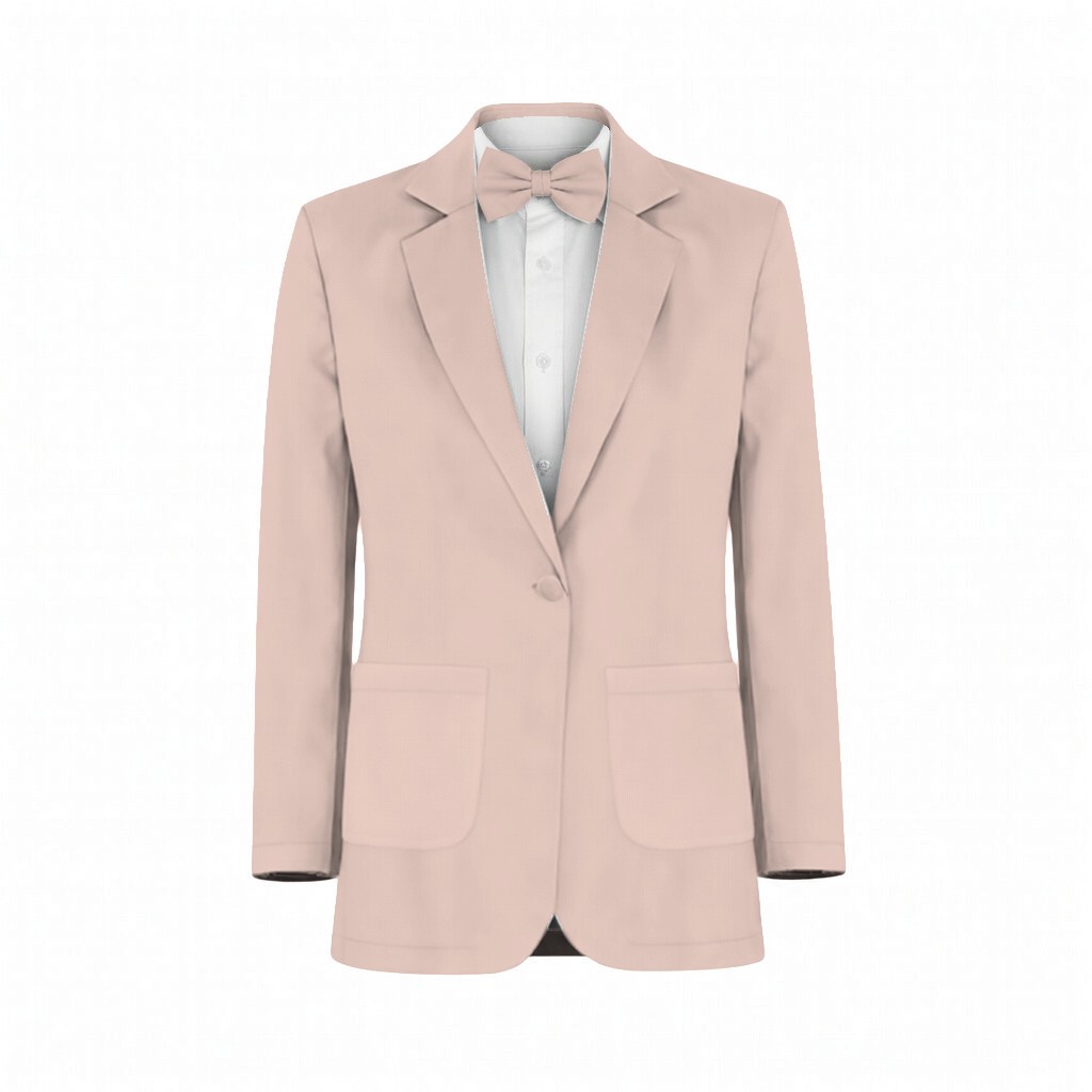 Pearl Pink Crystal Suit and Tuxedo – Exact Color Match for AW Bridal Bridesmaid Dresses - Image 2