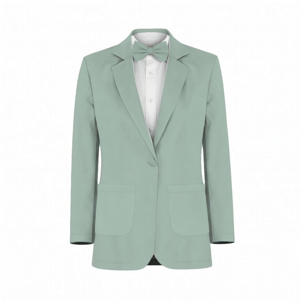 Sage Green Crystal Suit and Tuxedo – Exact Color Match for AW Bridal Bridesmaid Dresses - Image 2