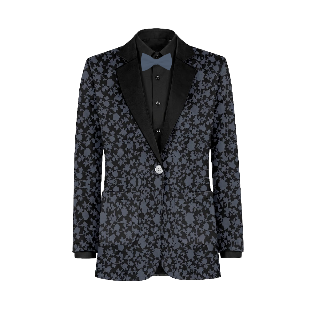 Twilight Black Vines Suit and Tuxedo – Exact Color Match for Azazie Bridesmaid Dresses - Image 2