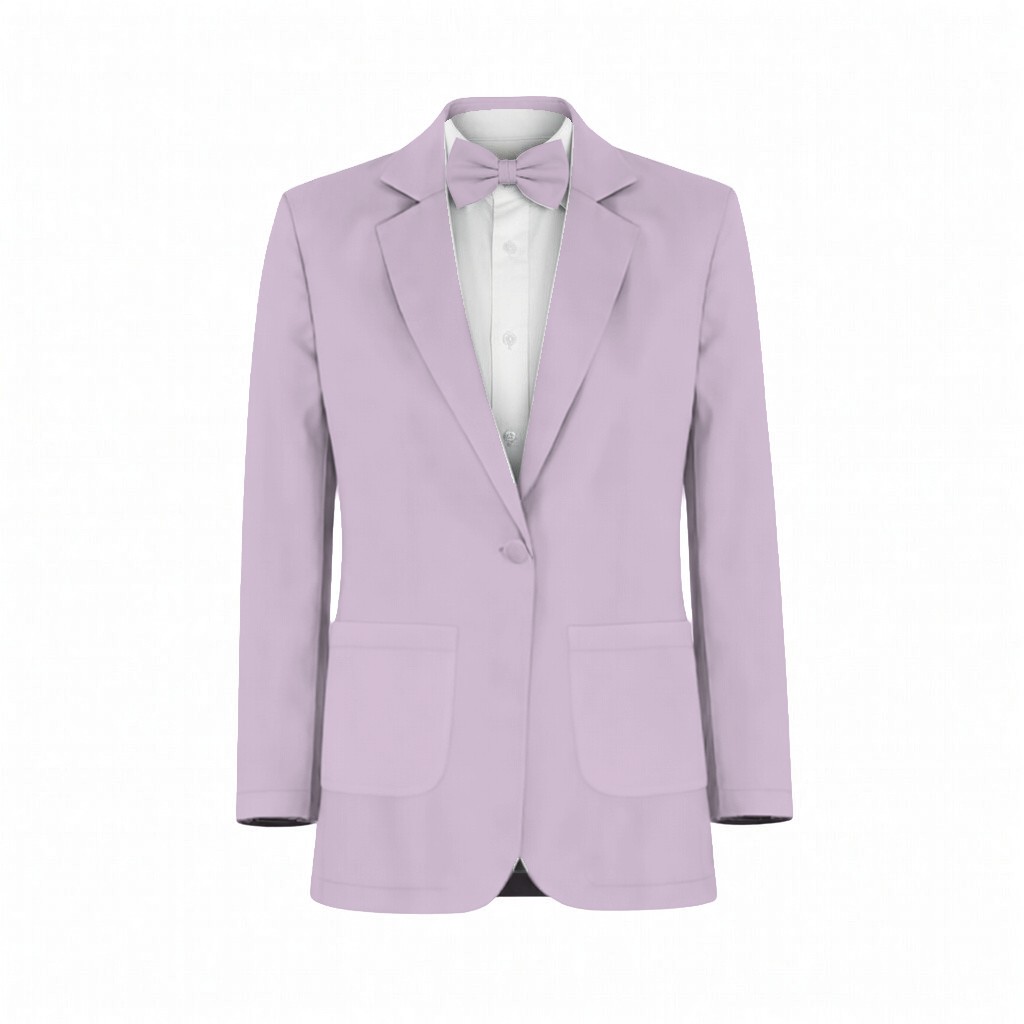Azazie Chiffon Frosted Lilac Suit and Tuxedo – Exact Color Match for Azazie Dresses - Image 2
