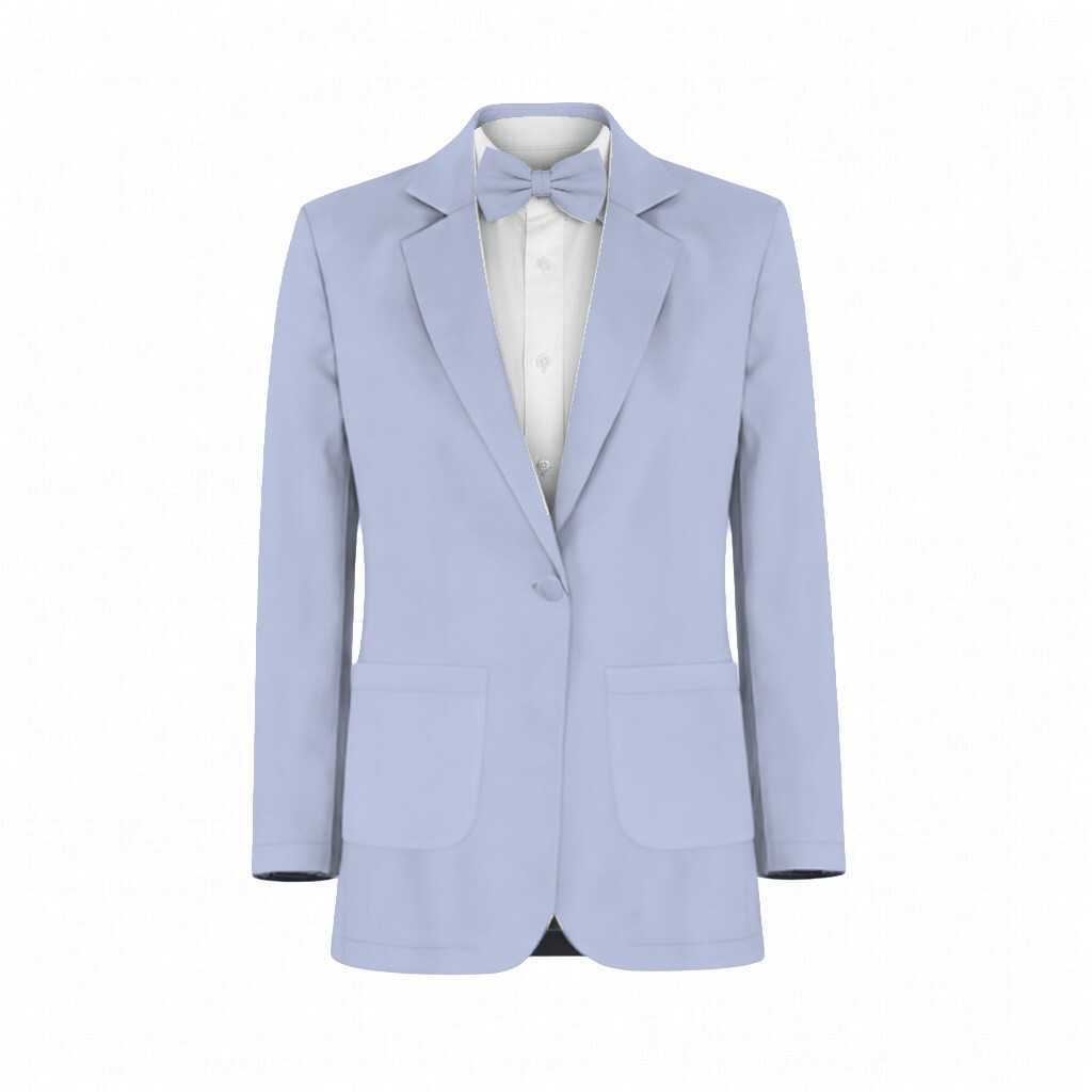 Azazie Chiffon Ice Suit and Tuxedo – Exact Color Match for Azazie Dresses - Image 2