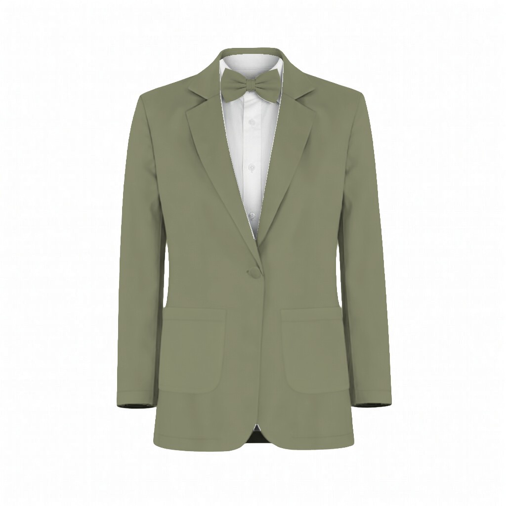 Azazie Chiffon Pistachio Suit and Tuxedo – Exact Color Match for Azazie Dresses - Image 2