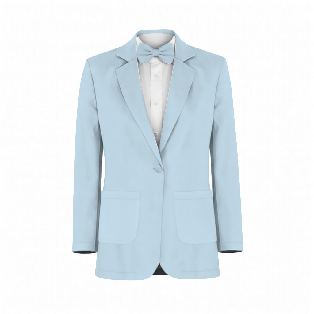 Azazie Chiffon Sky Blue Suit and Tuxedo – Exact Color Match for Azazie Dresses - Image 2