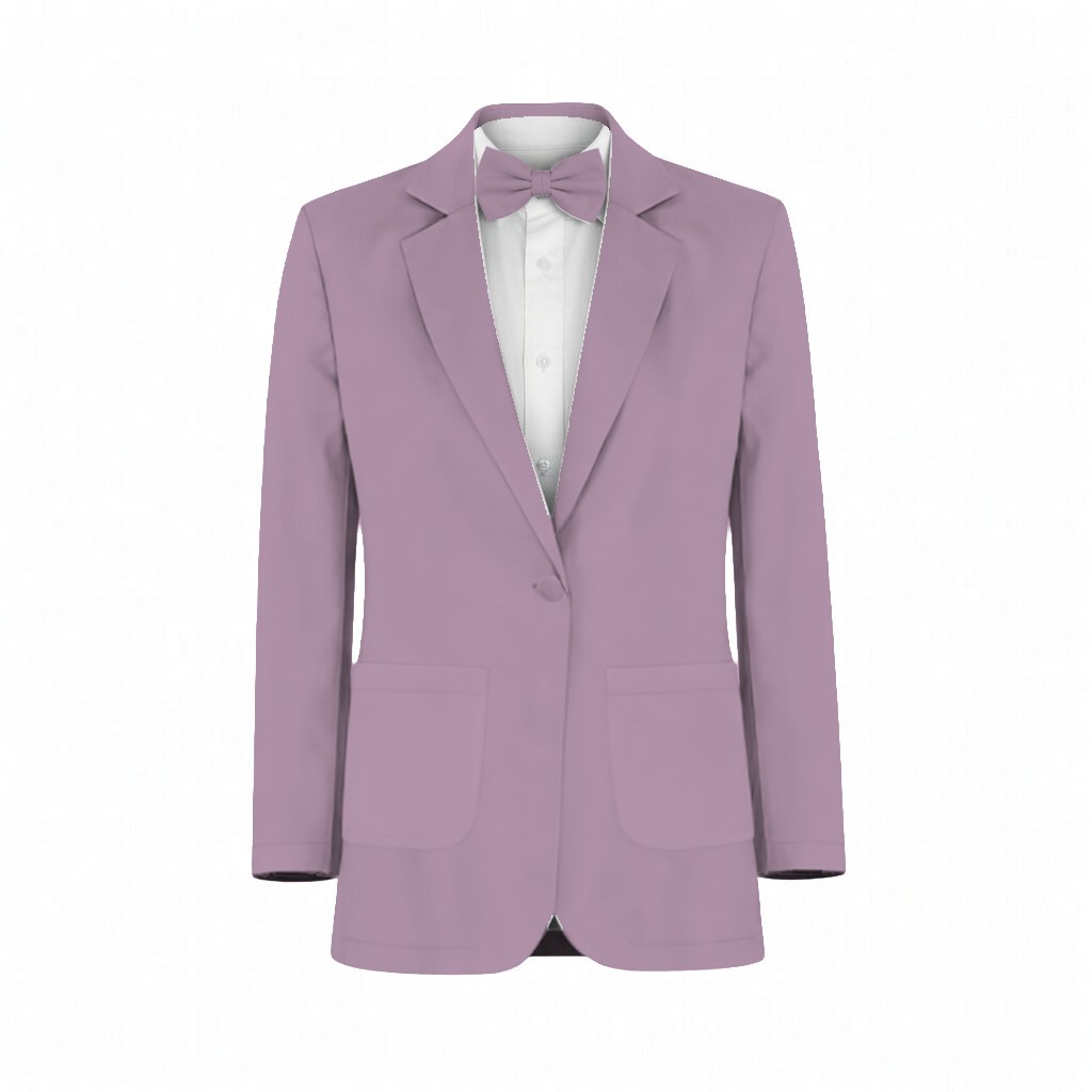 Azazie Chiffon Wisteria Suit and Tuxedo – Exact Color Match for Azazie Dresses - Image 2