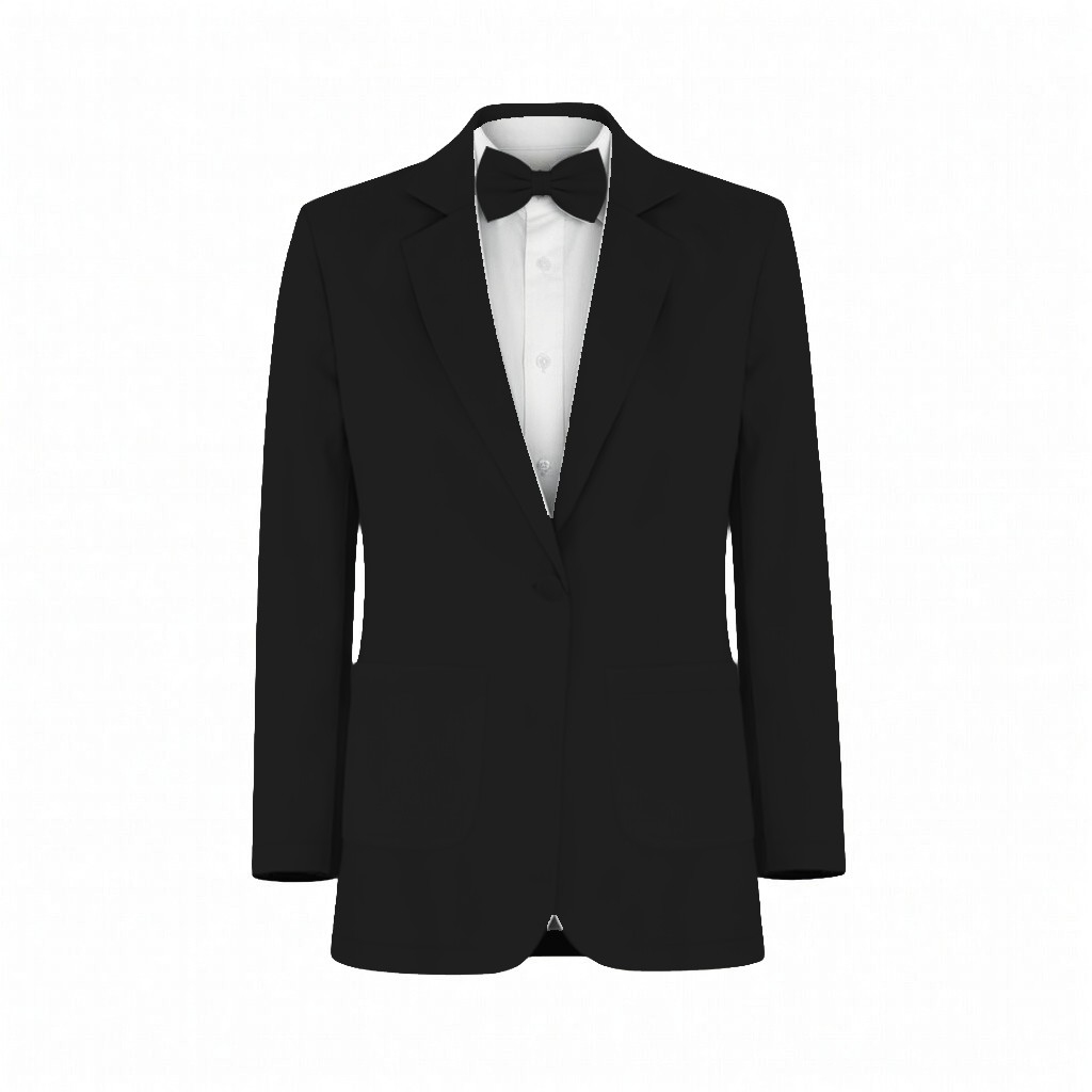 Azazie Floral Burnout Black Suit and Tuxedo – Exact Color Match for Azazie Dresses - Image 2