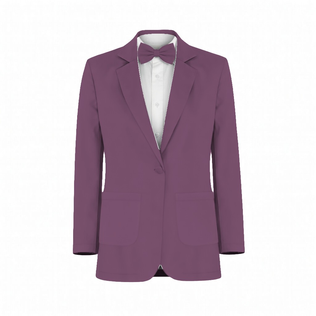 Azazie Floral Burnout Wisteria Suit and Tuxedo – Exact Color Match for Azazie Dresses - Image 2
