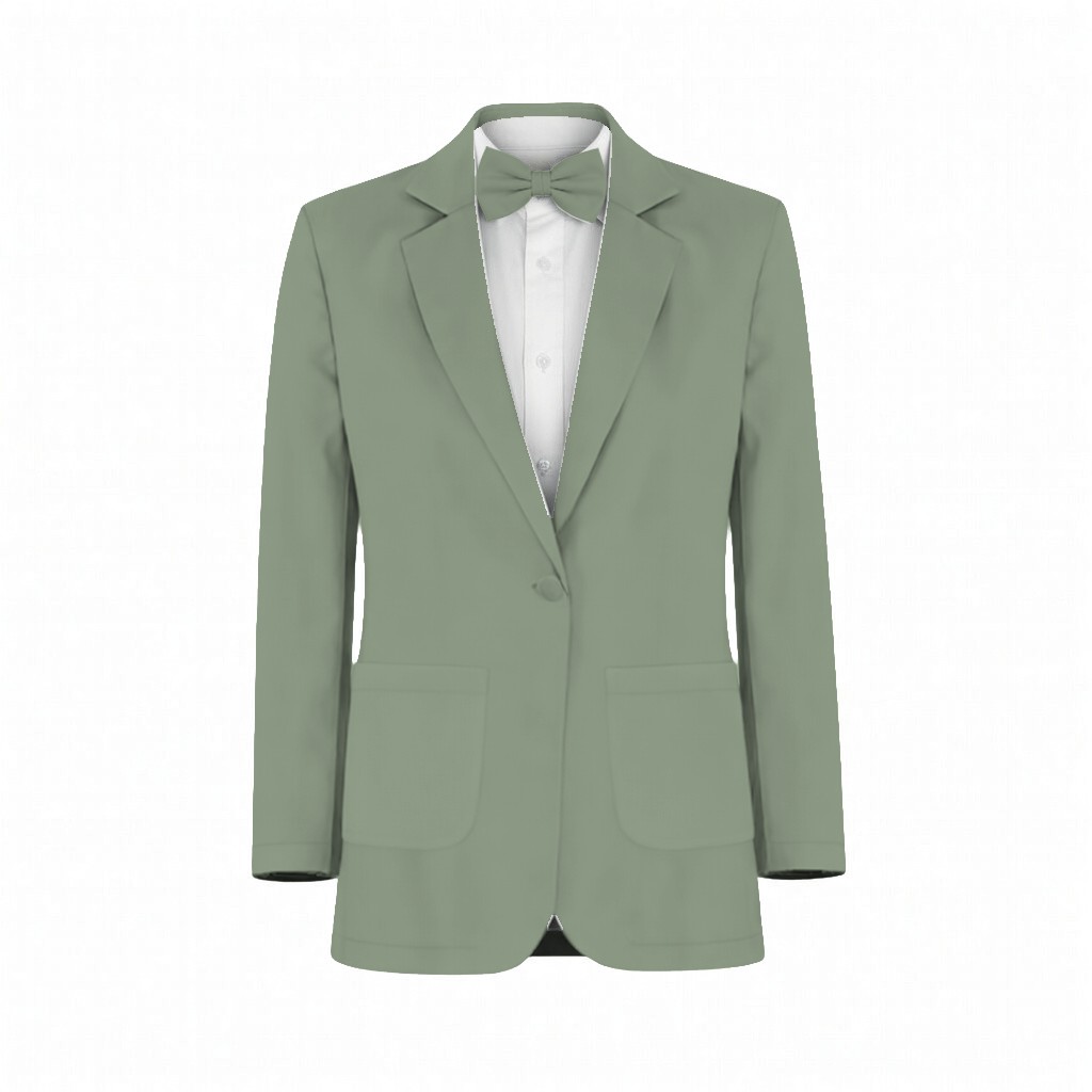Azazie Luxe Knit Agave Suit and Tuxedo – Exact Color Match for Azazie Dresses - Image 2
