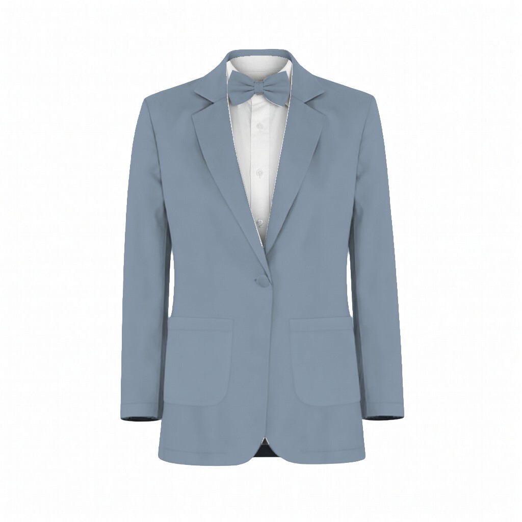 Azazie Mesh Dusty Blue Suit and Tuxedo – Exact Color Match for Azazie Dresses - Image 2