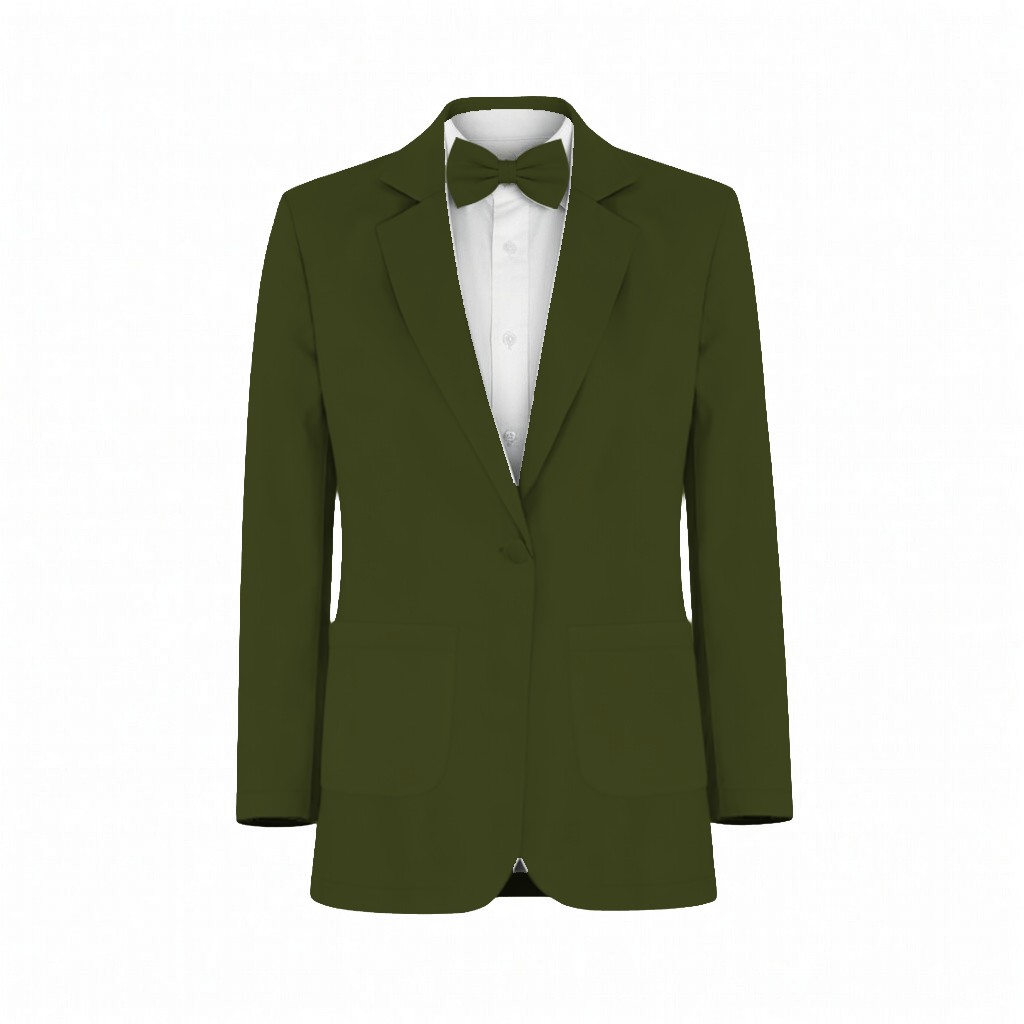 Azazie Metallic Satin Olive Suit and Tuxedo – Exact Color Match for Azazie Dresses - Image 2