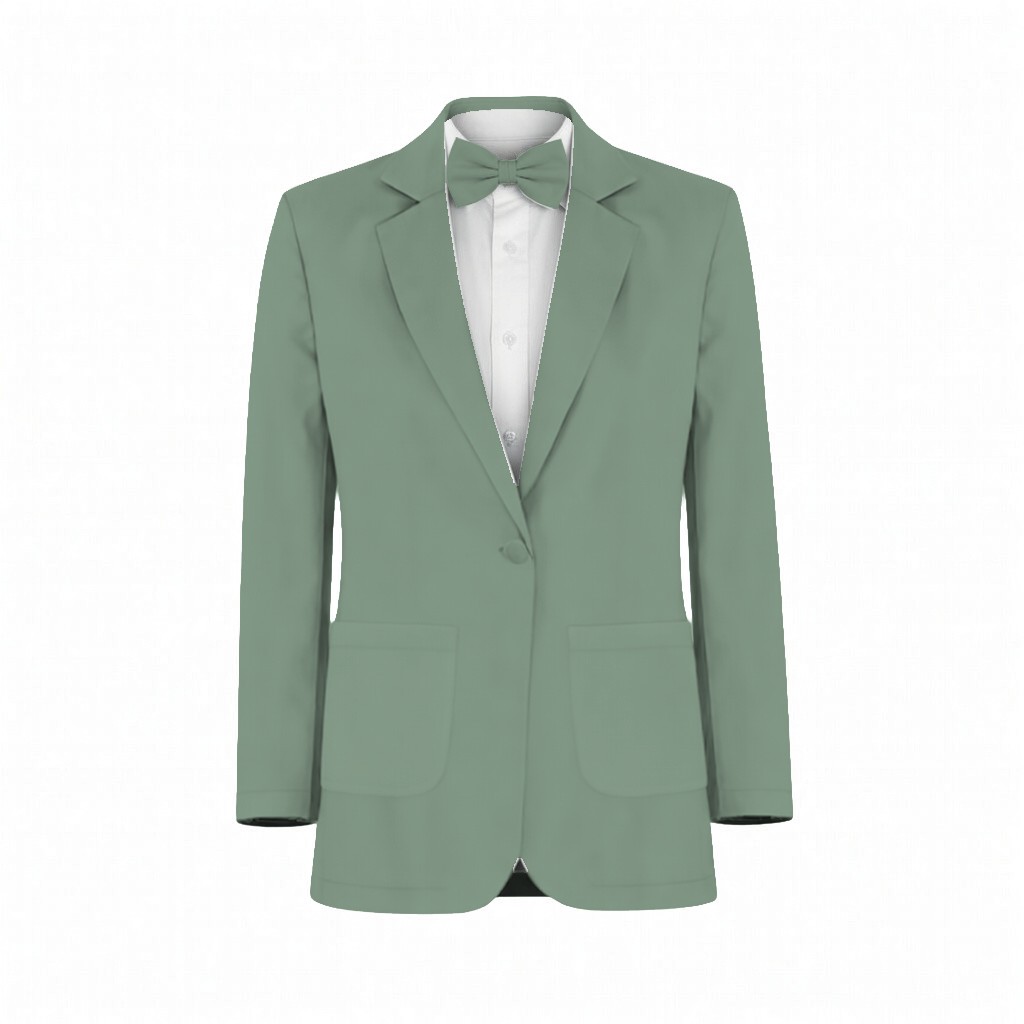 Azazie Refined Weave Suit Matcha Suit and Tuxedo – Exact Color Match for Azazie Dresses - Image 2
