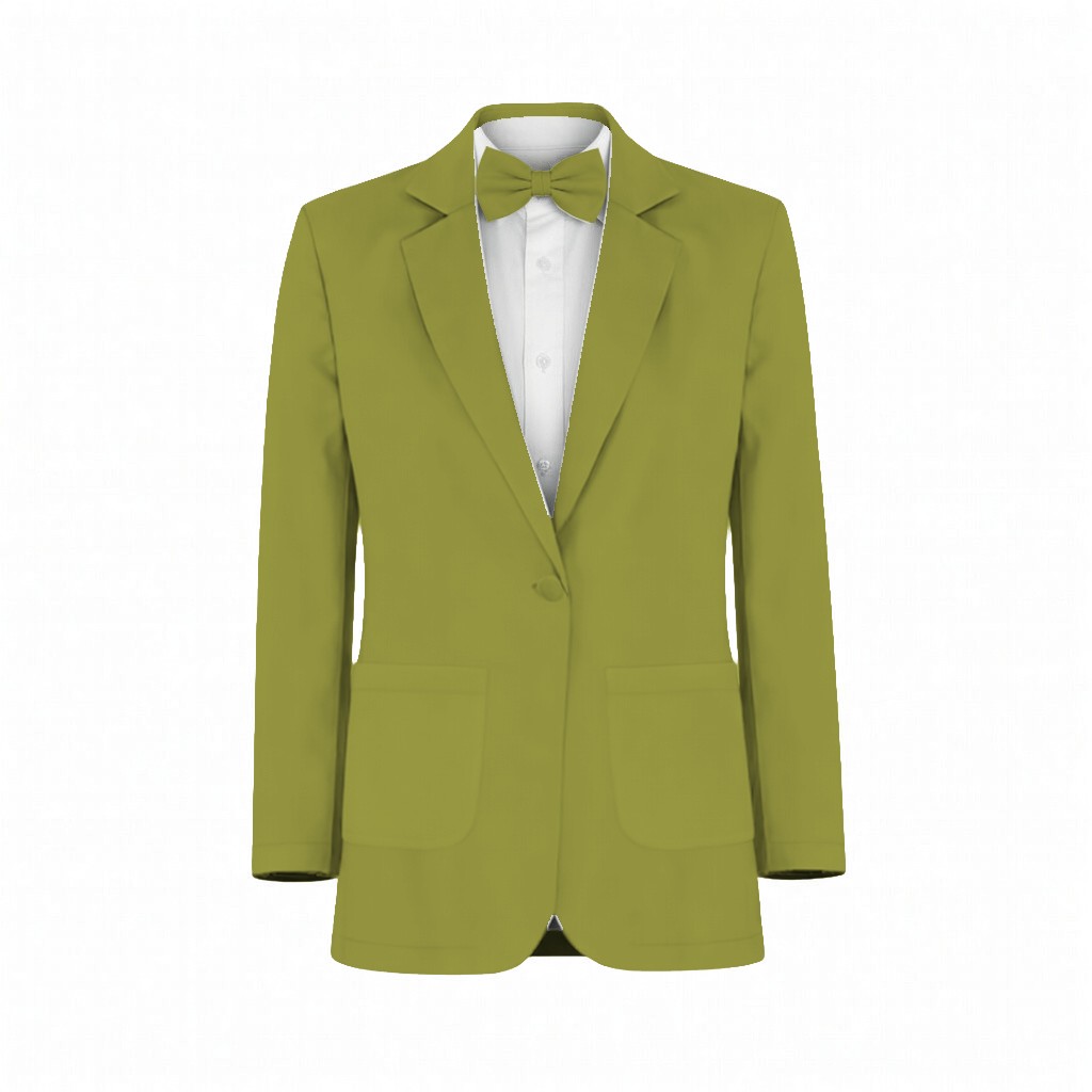 Azazie Stretch Satin Lemongrass Suit and Tuxedo – Exact Color Match for Azazie Dresses - Image 2