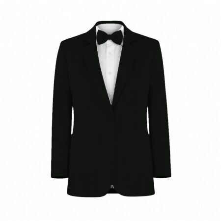 Black Birdie Chiffon Suit and Tuxedo – Exact Color Match for Baltic Born Bridesmaid Dresses