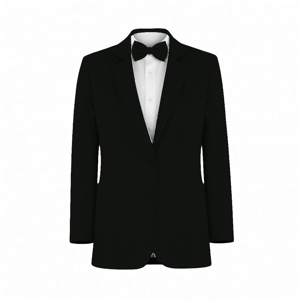 Black Birdie Chiffon Suit and Tuxedo – Exact Color Match for Baltic Born Bridesmaid Dresses - Image 2