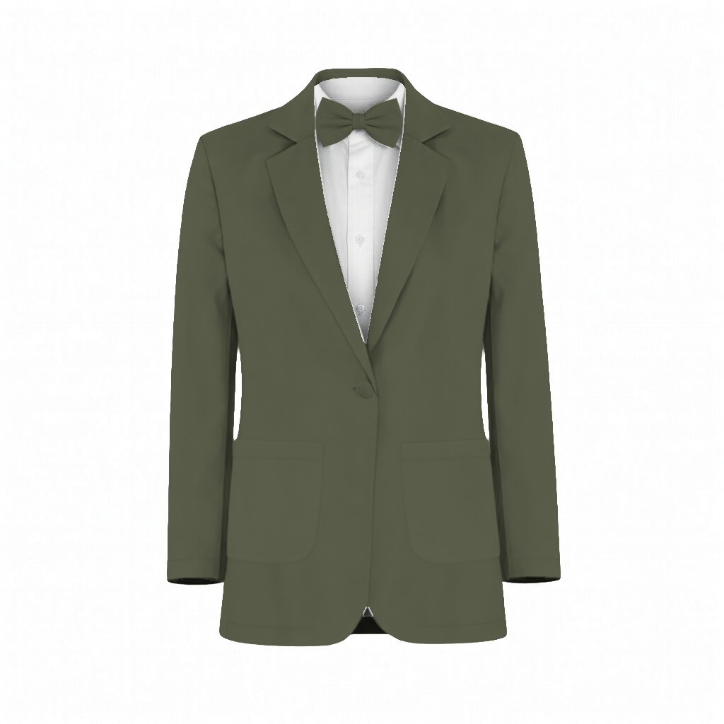 Dark Sage Elise Chiffon Suit and Tuxedo – Exact Color Match for Baltic Born Bridesmaid Dresses - Image 2