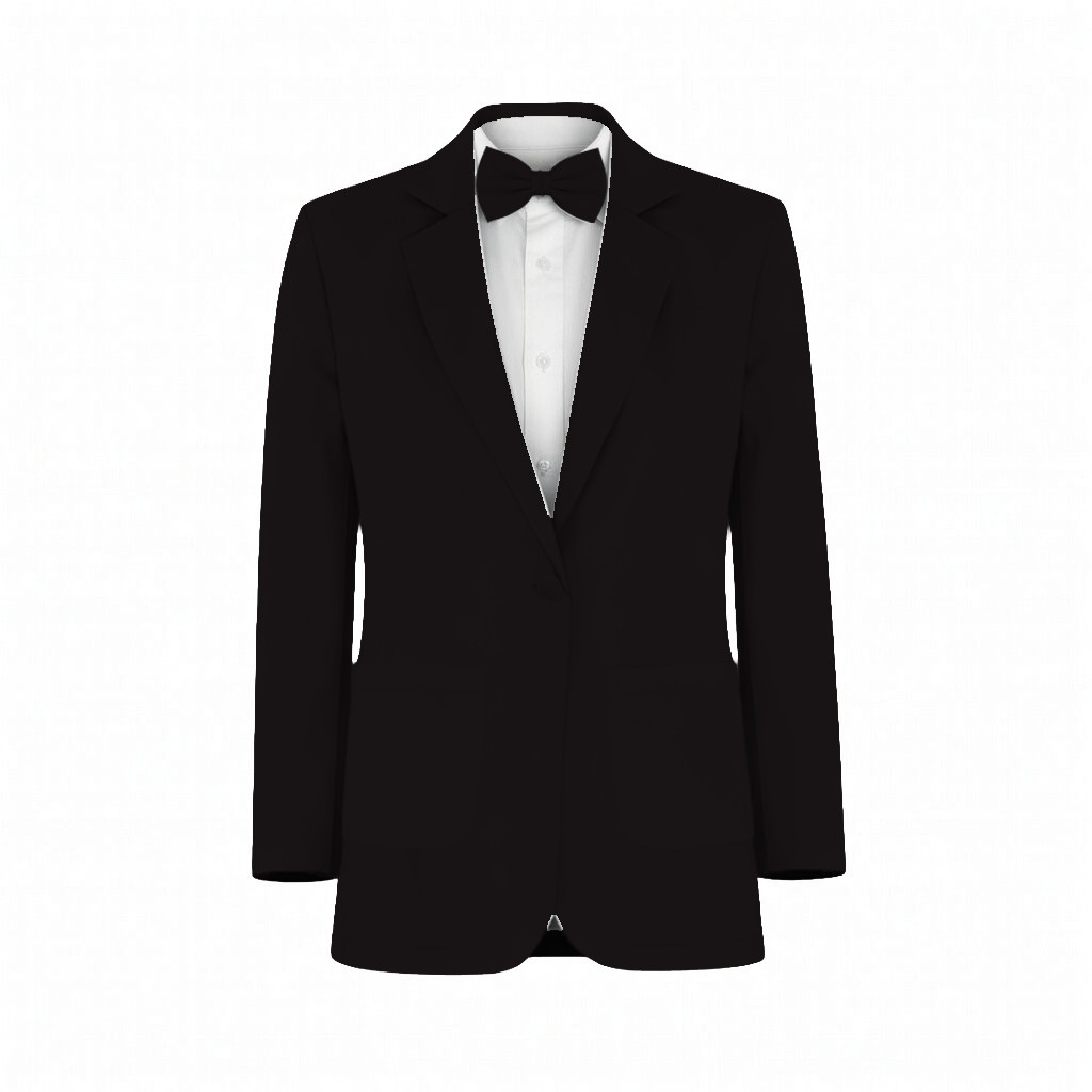 Black Esti Chiffon Suit and Tuxedo – Exact Color Match for Baltic Born Bridesmaid Dresses - Image 2