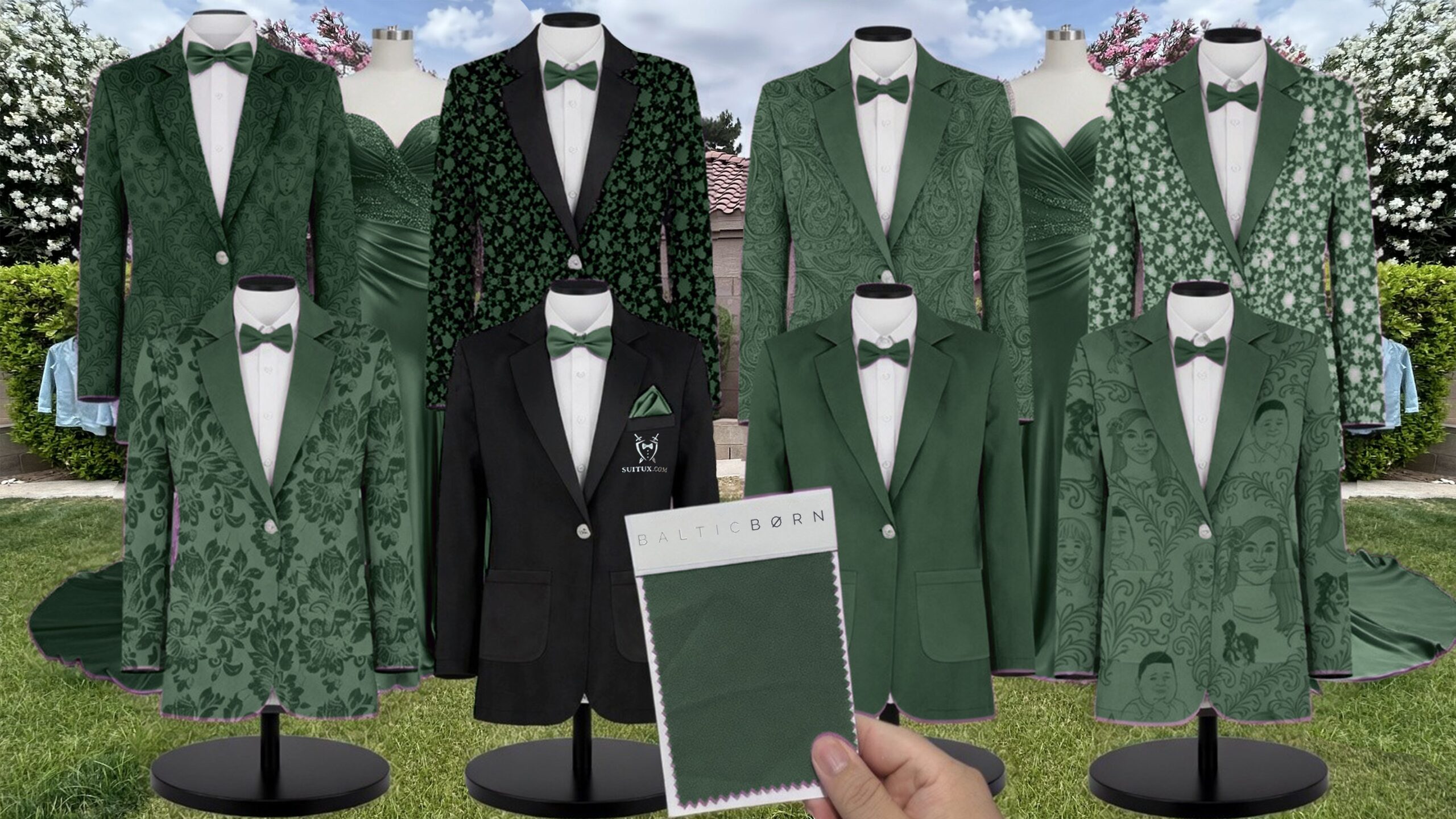 Baltic Born BalticBorn Evergreen Sierra Chiffon suit color match