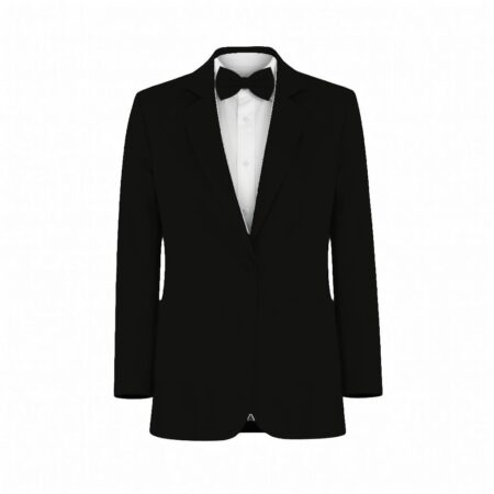 Black Katelyn Velvet Suit and Tuxedo – Exact Color Match for Baltic Born Bridesmaid Dresses