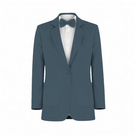 Blue Katelyn Velvet Suit and Tuxedo – Exact Color Match for Baltic Born Bridesmaid Dresses