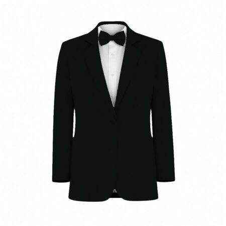 Black Montaigne Chiffon Suit and Tuxedo – Exact Color Match for Baltic Born Bridesmaid Dresses