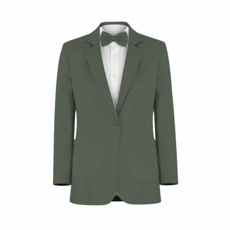 Dark Sage Montaigne Chiffon Suit and Tuxedo – Exact Color Match for Baltic Born Bridesmaid Dresses