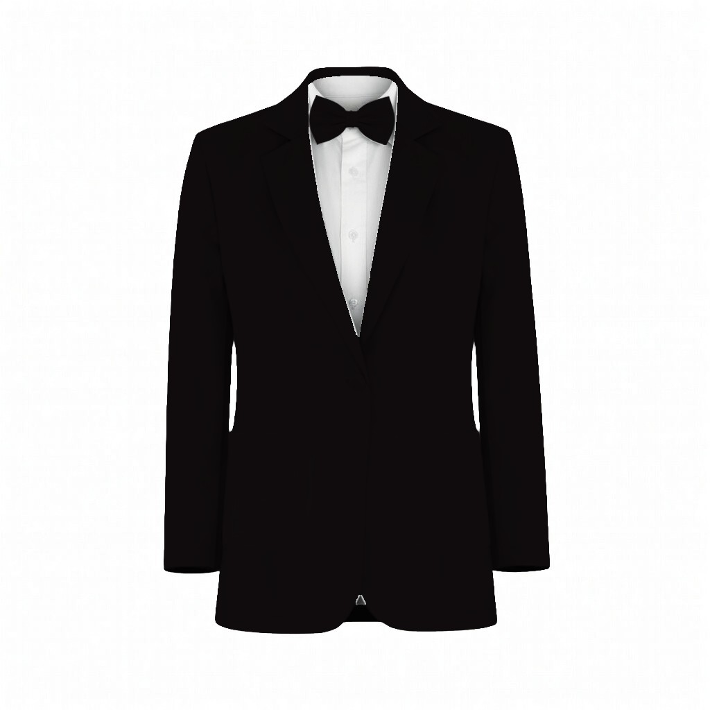 Black Naomi Chiffon Suit and Tuxedo – Exact Color Match for Baltic Born Bridesmaid Dresses - Image 2