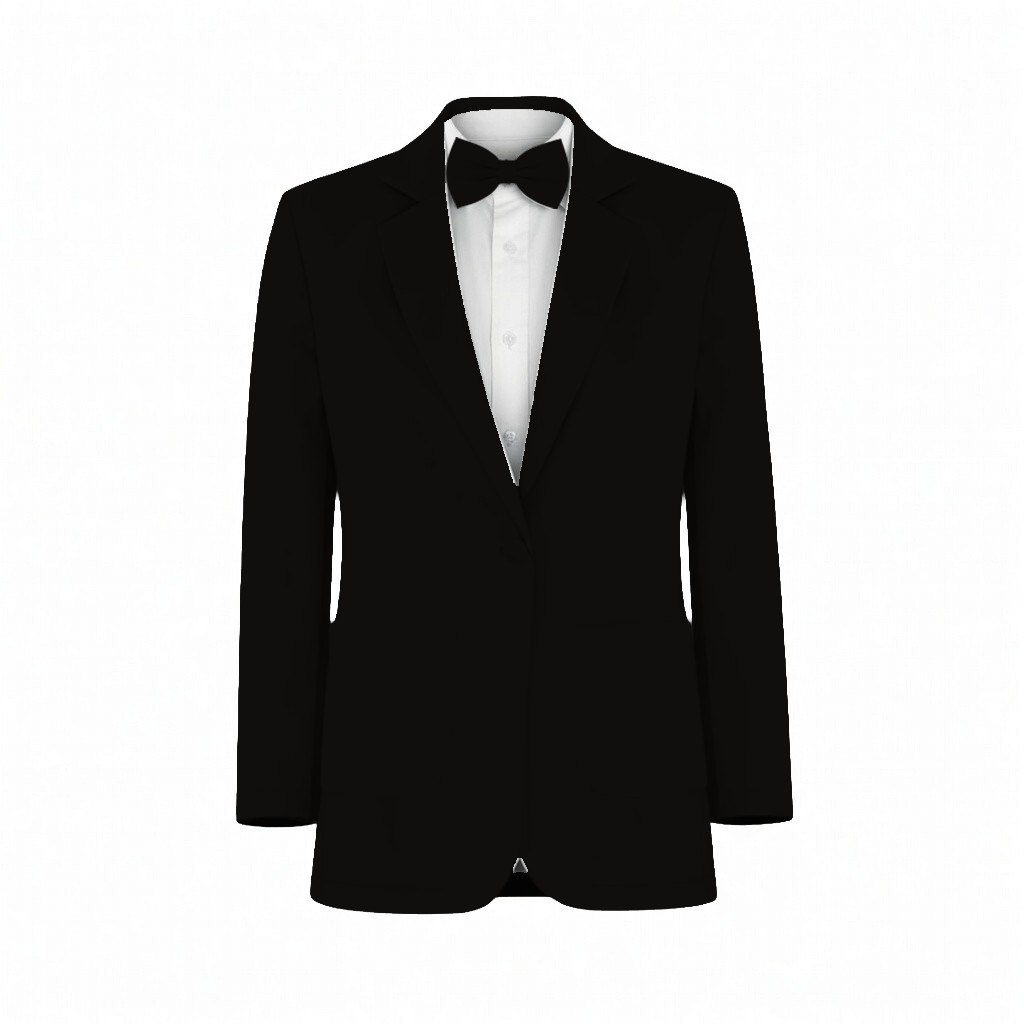 Black Olivia Chiffon Suit and Tuxedo – Exact Color Match for Baltic Born Bridesmaid Dresses - Image 2