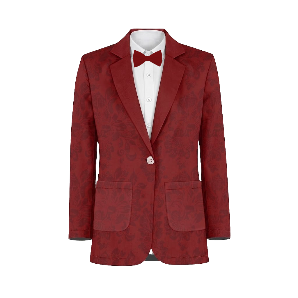 Dark Cherry Shrubbery Suit and Tuxedo – Exact Color Match for Bella Bridesmaids Bridesmaid Dresses - Image 2