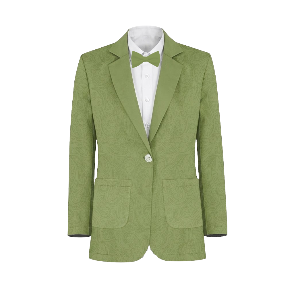 Moss Paisley Suit and Tuxedo – Exact Color Match for Bella Bridesmaids Bridesmaid Dresses - Image 2