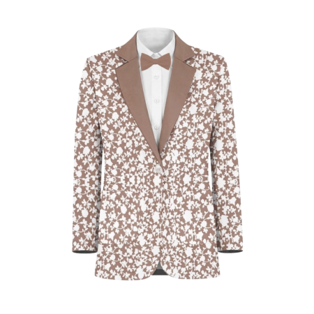 Mousse White Vines Suit and Tuxedo – Exact Color Match for Bella Bridesmaids Bridesmaid Dresses