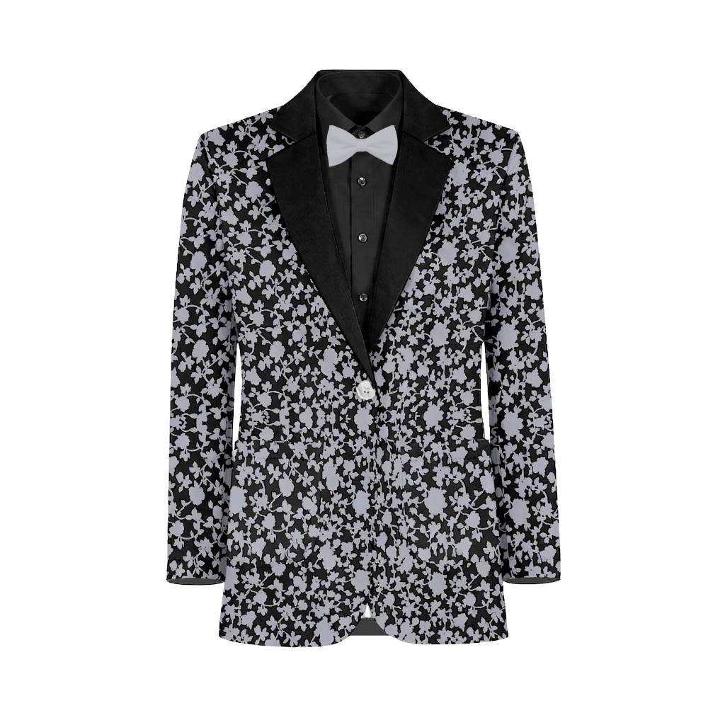 Slate Black Vines Suit and Tuxedo – Exact Color Match for Bella Bridesmaids Bridesmaid Dresses - Image 2