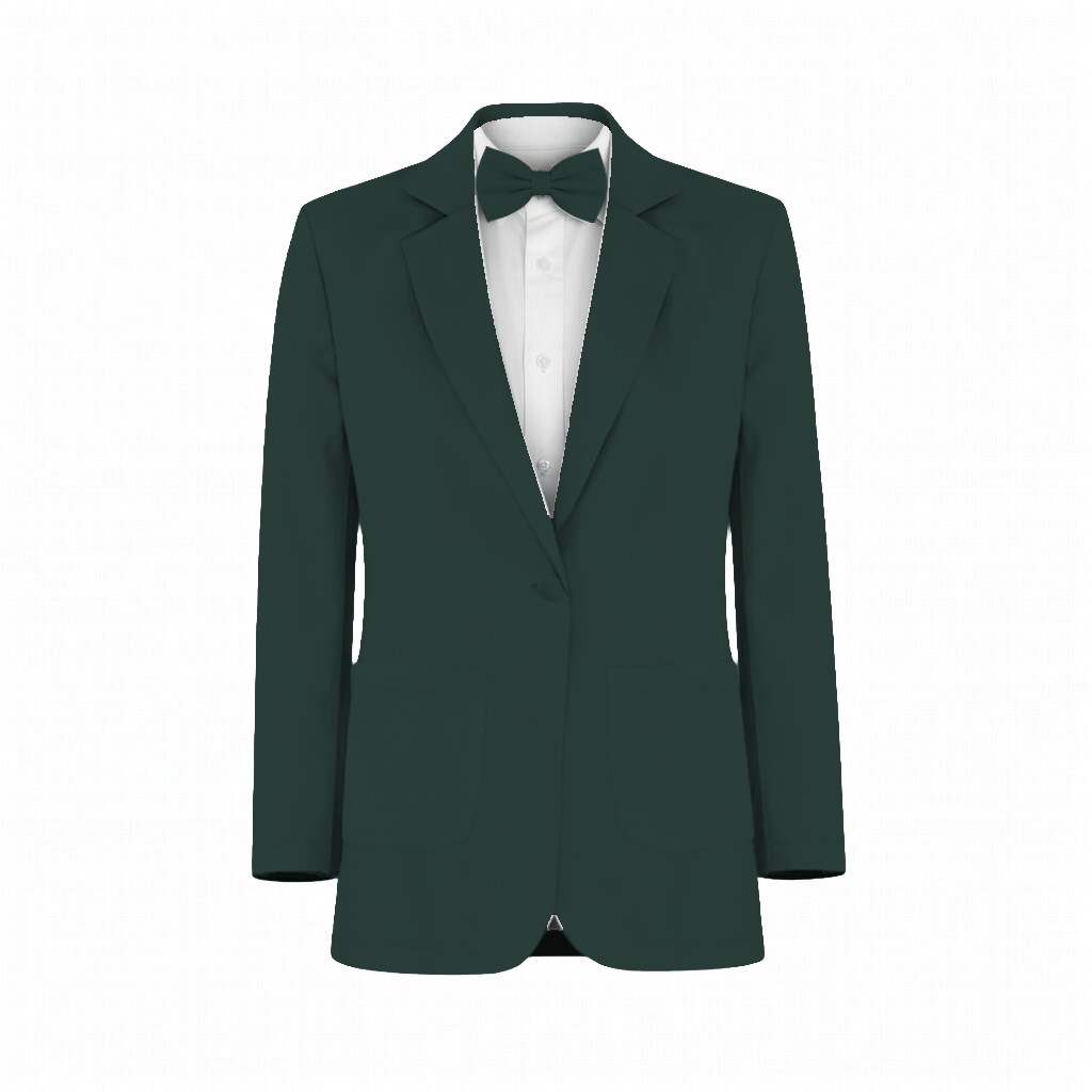 Emerald Chiffon Suit and Tuxedo – Exact Color Match for Birdy Grey Bridesmaid Dresses - Image 2