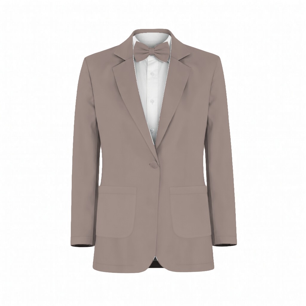 Toffee Chiffon Suit and Tuxedo – Exact Color Match for Birdy Grey Bridesmaid Dresses - Image 2